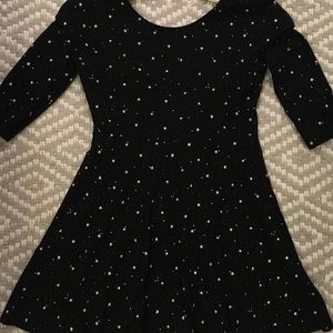 Black with white stars dress